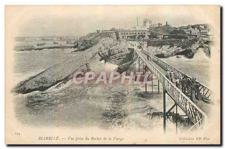 CPA Biarritz Vue prise du Rocher de la Vierge 