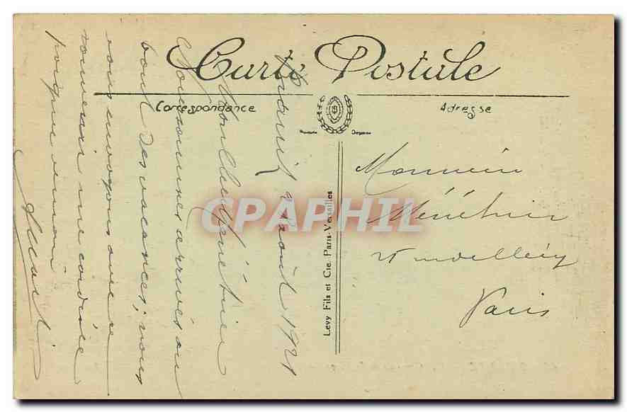 CPA Biarritz Vue Generale de la Plage  — Verso
