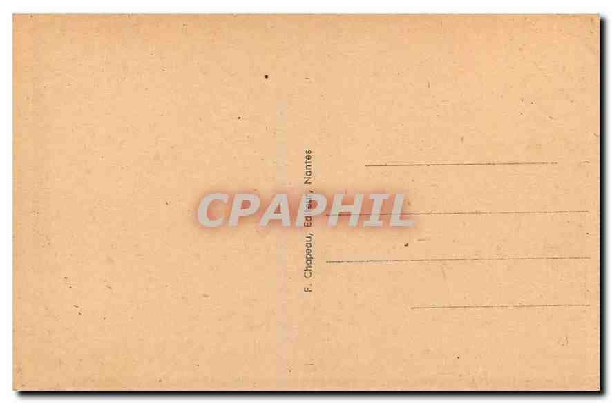 CPA Chateaubriant Loire Inf Place des Terrasses le chateau pavillon des Champs  — Back