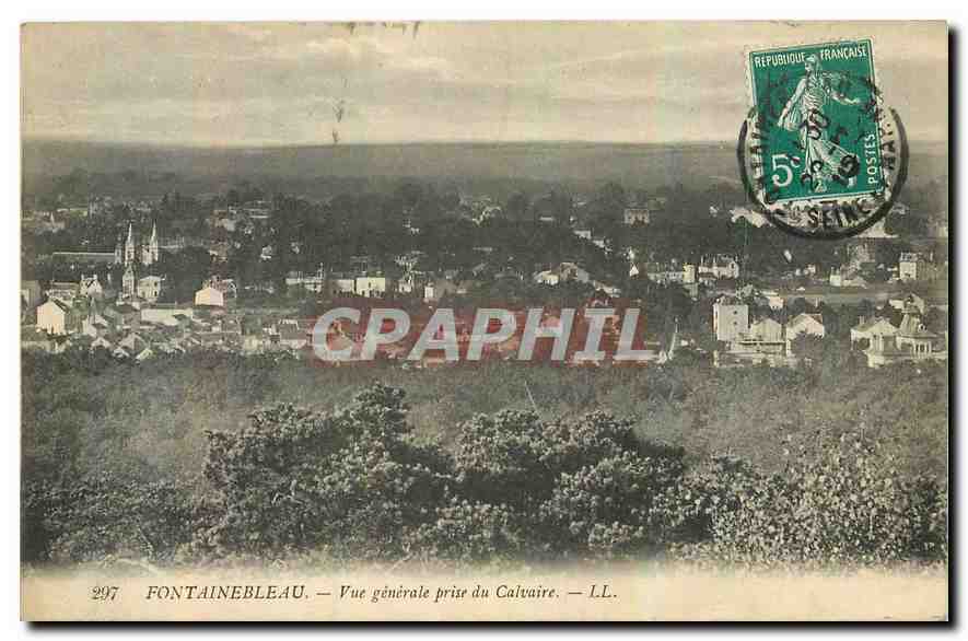 Fontainebleau — Vue générale prise du Calvaire — LL. n°297