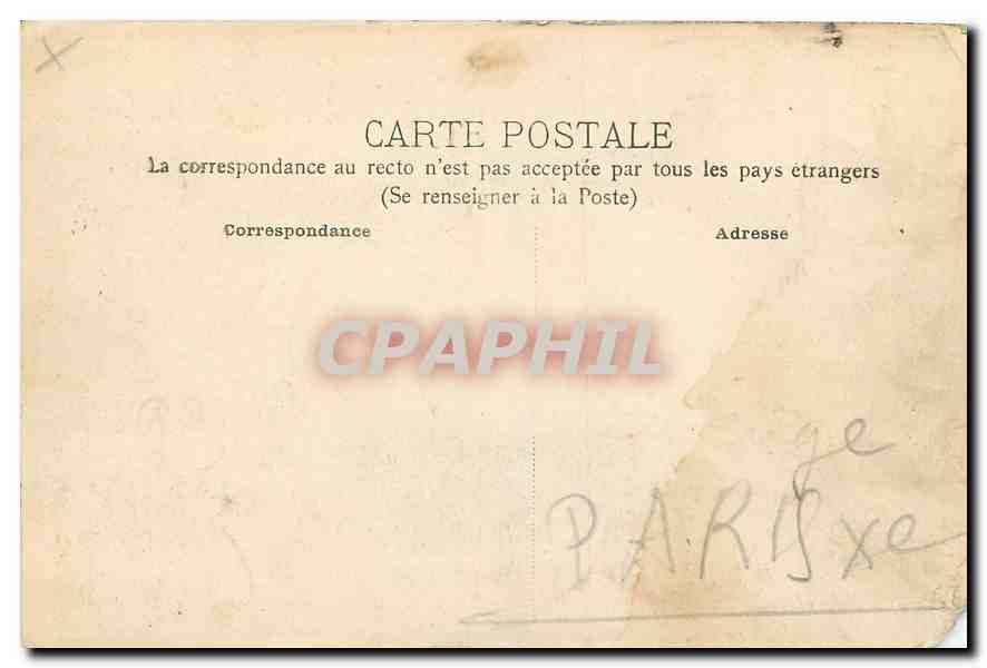 CPA Chateau du Marais S et O cote sud  — Back
