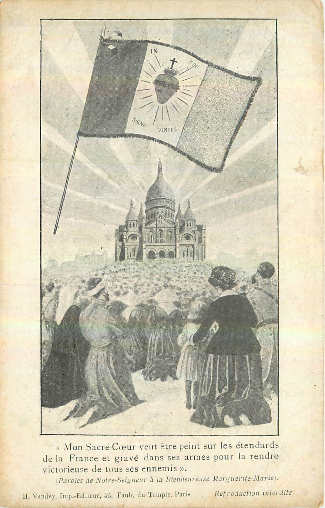 CPA Mon Sacre Coeur 