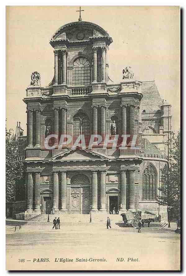 CPA Paris l'Eglise Saint Gervais 