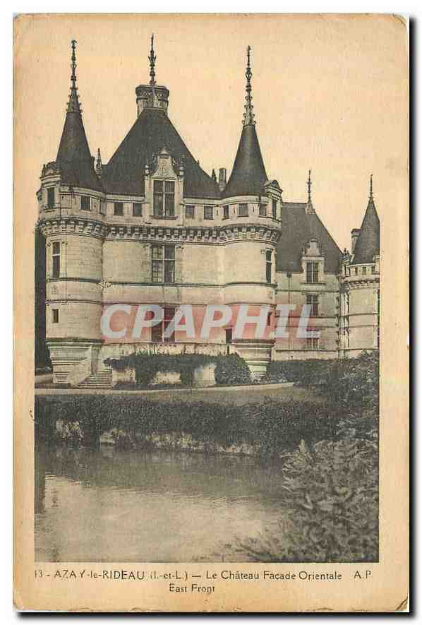 CPA Azay le Rideau I et L le Chateau facade orientale 