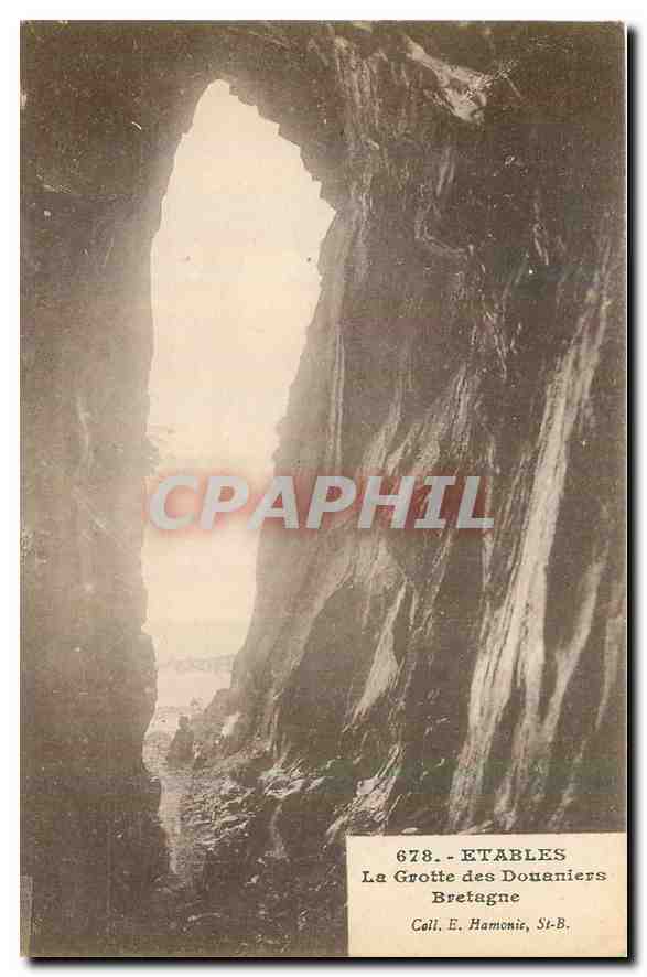 CPA Etables la grotte des Douaniers Bretagne 