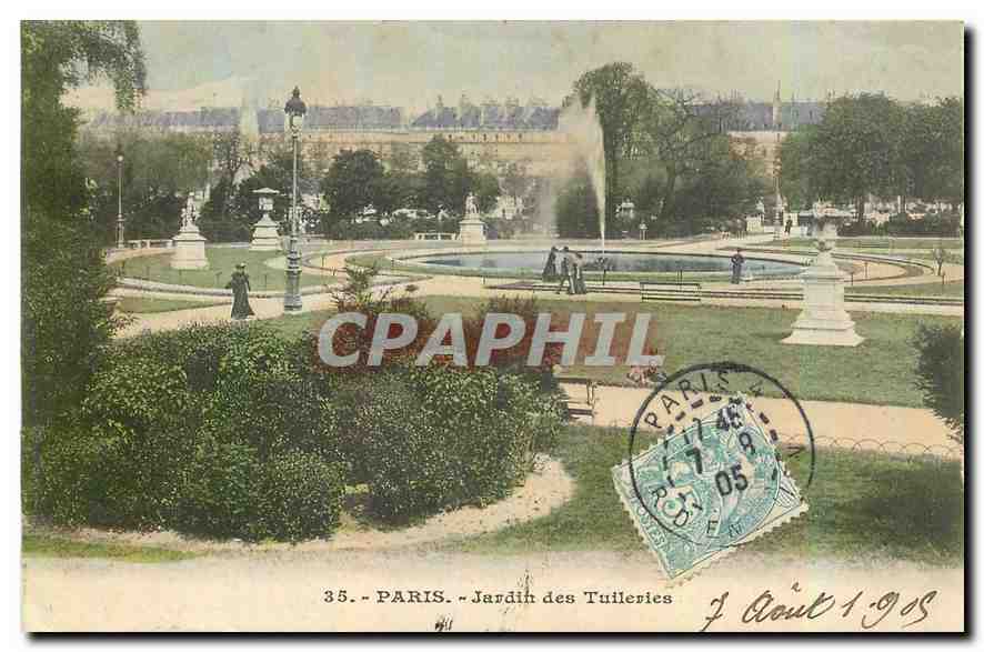 CPA Paris Jardin des Tuileries 