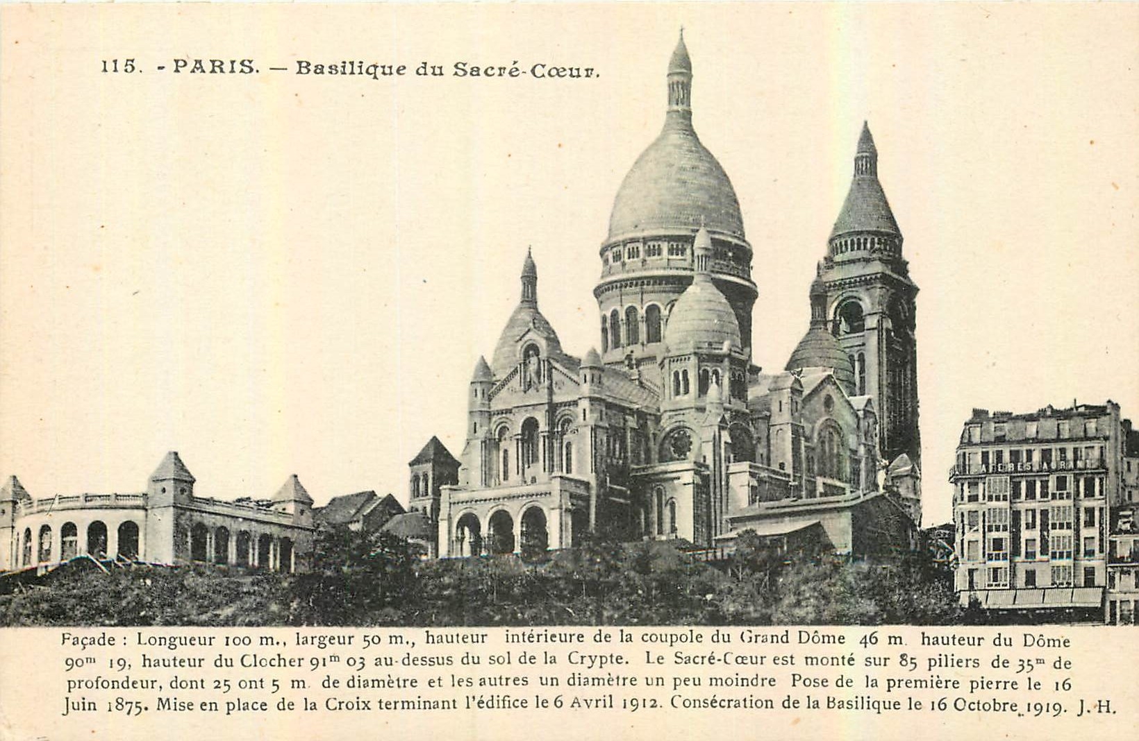 CPA Paris Basilique du Sacre Coeur 