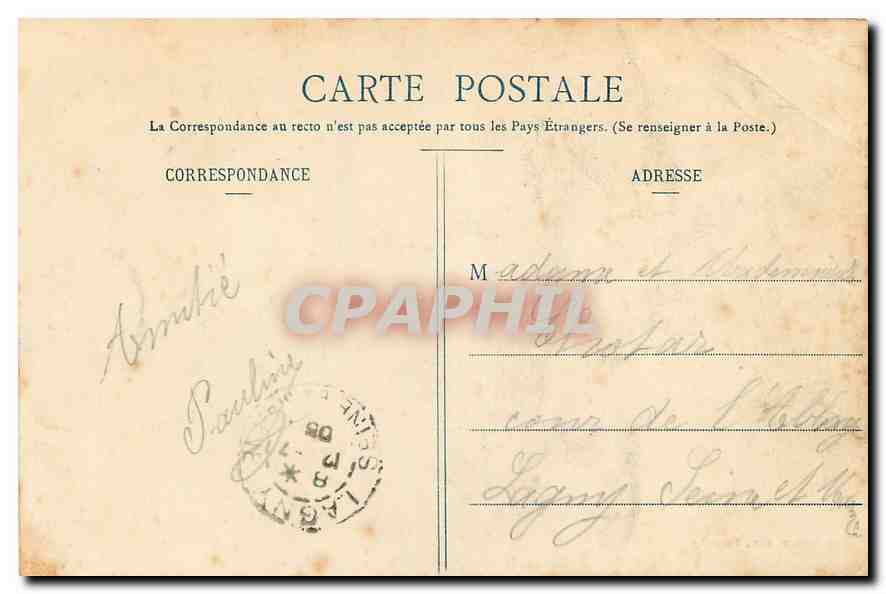 CPA Versailles Hameau de Marie Antoinette la Laiterie  — Verso