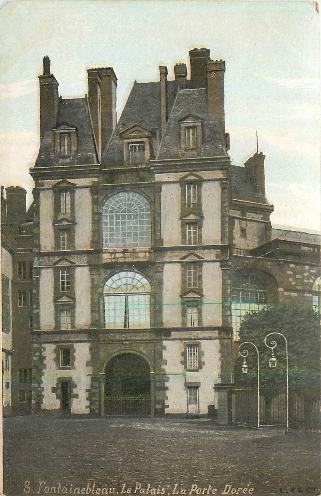 Fontainebleau. Das Schloss, Die Goldene Pforte — Verlag L.Y. & Cie, Nr. 8