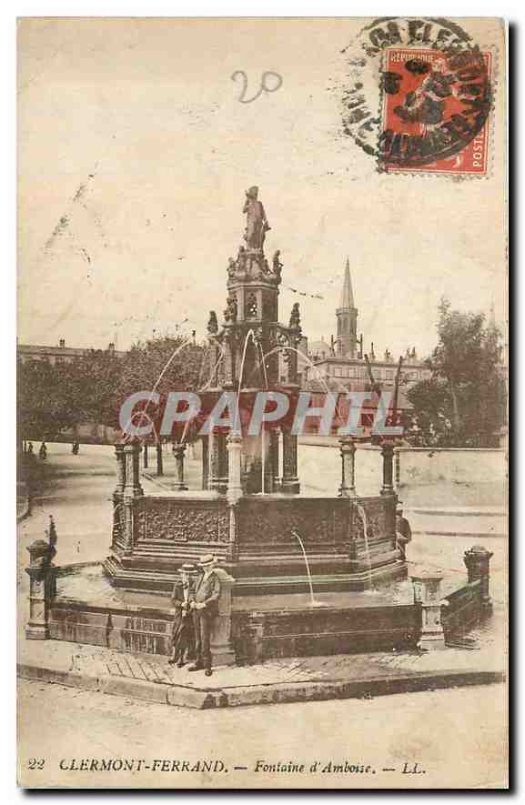 CPA Clermont Ferrand Fontaine d'Amboise 