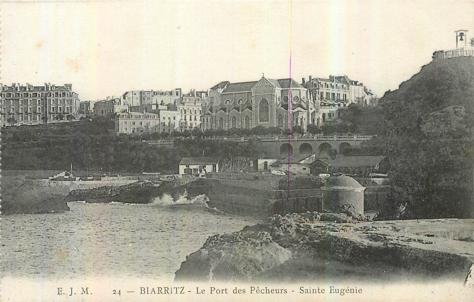 CPA Biarritz le Port des Pecheurs Sainte Eugenie 