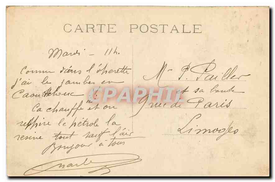 CPA Paris la Gare St Lazare  — Rückseite