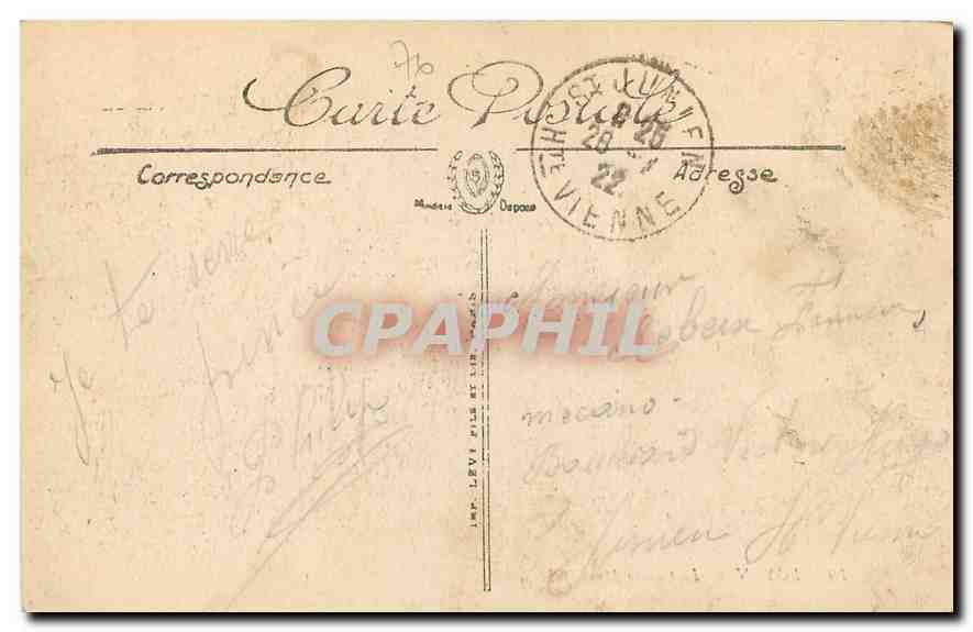 CPA Royan le casino municipal  — Verso