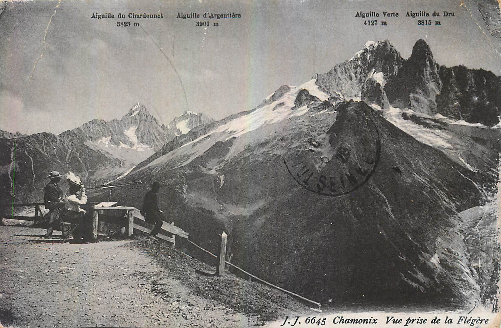 CPA Chamonix vue prise de la Flegere 
