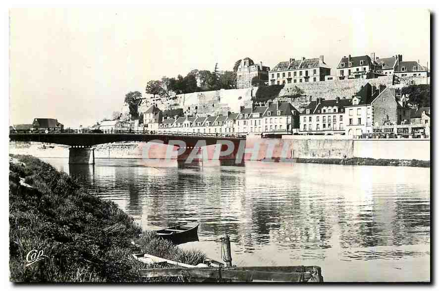 CPM Pontoise Seine et oise le pont et la Villa neuve 