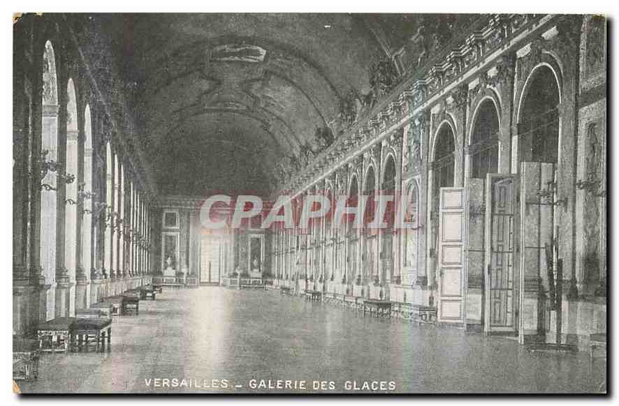 CPA Versailles galerie des glaces 