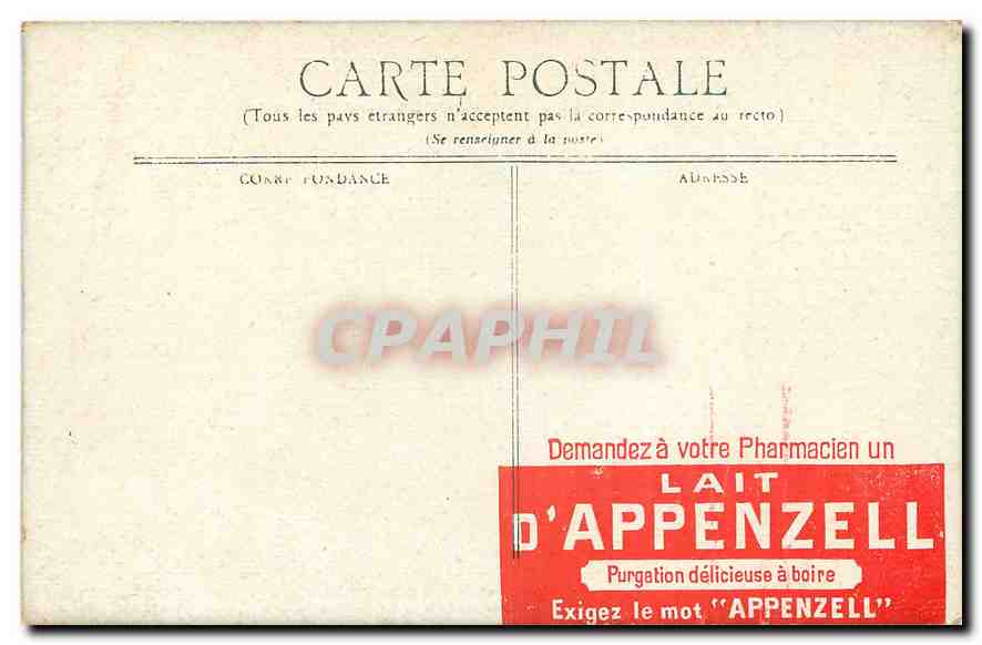 CPA Versailles galerie des glaces  — Verso