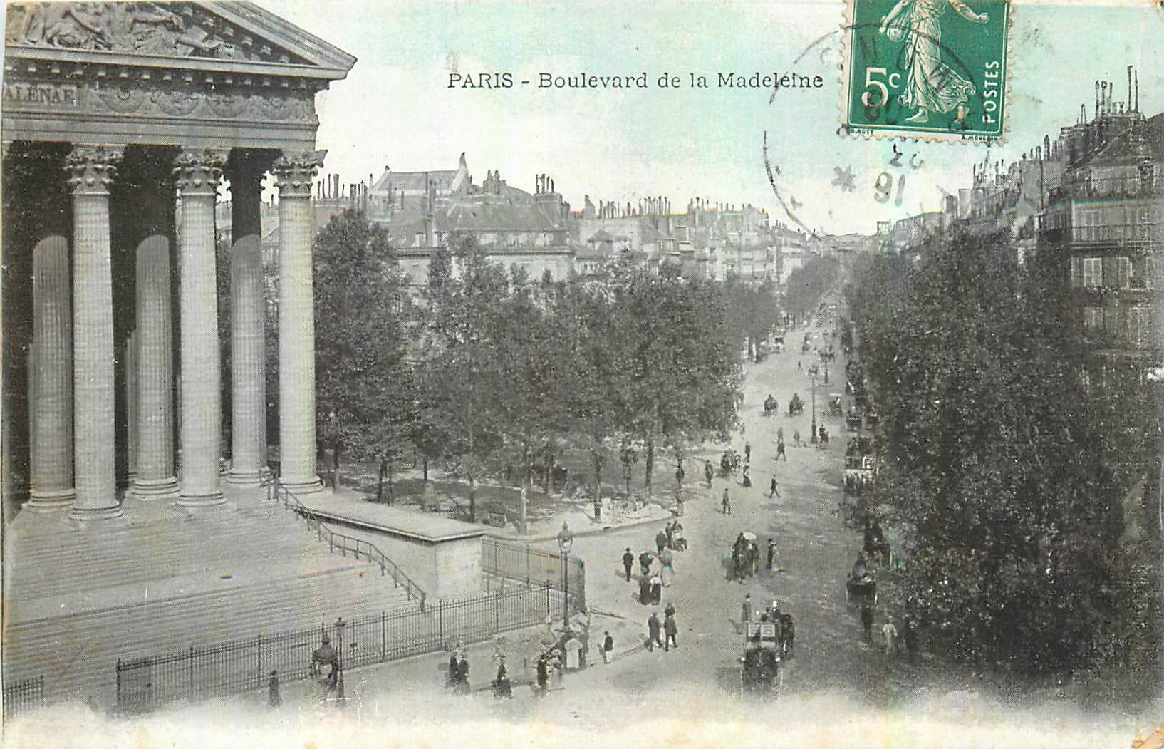 CPA Paris Boulevard de la Madeleine 
