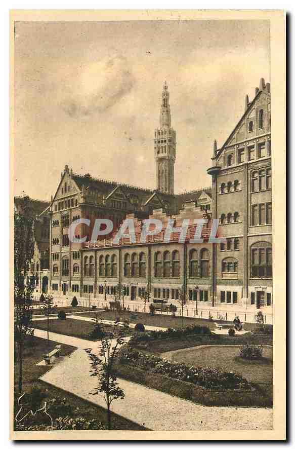 CPA Lille Hotel de Ville et Square du Reduit 