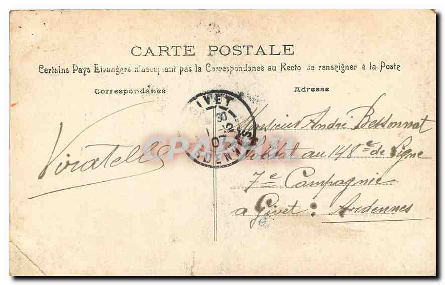 CPA Bonne Fete Femme — Rückseite