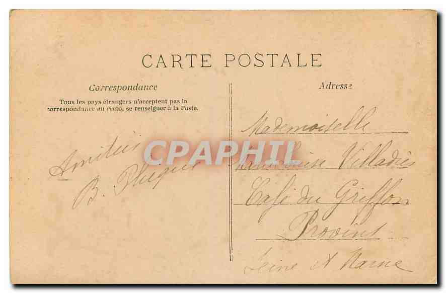 CPA St Catherine Prenom — Rückseite