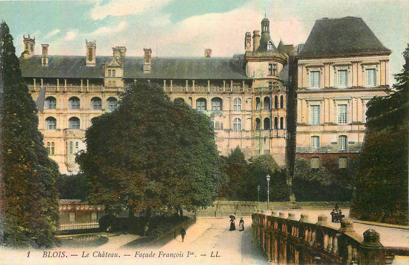 CPA Blois Le Chateau Facade Francois I 