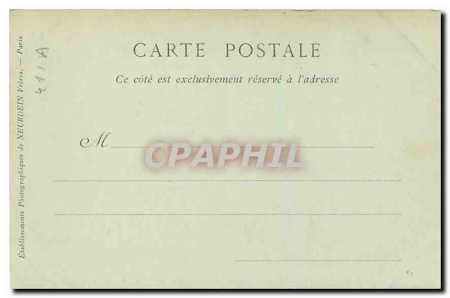 CPA Chateau de Blois Aile de Francois I Bibliotheque de Catherine de Medicis  — Verso