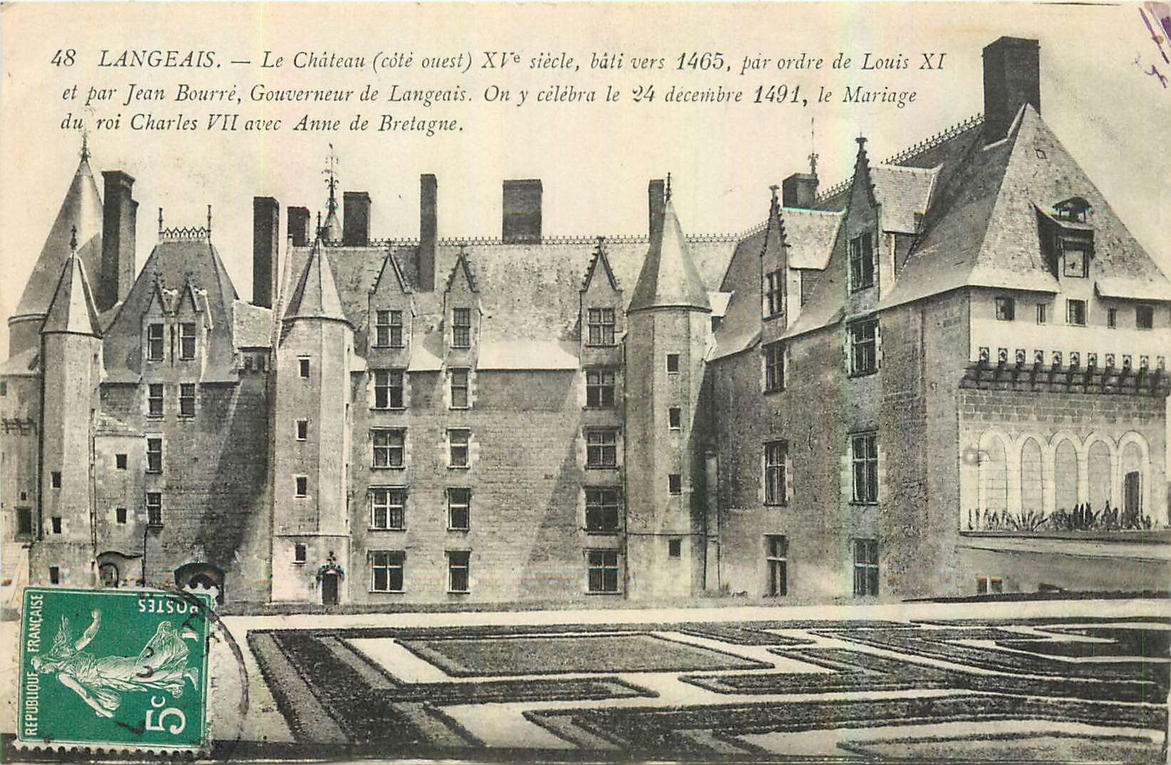CPA Langeais Le Chateau cote ouest 