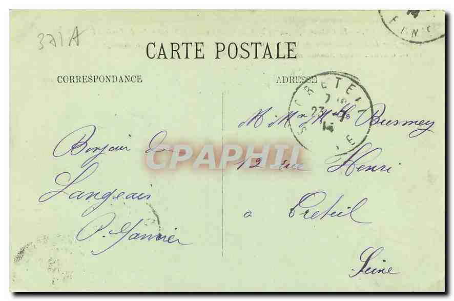 CPA Langeais Le Chateau cote ouest  — Rückseite