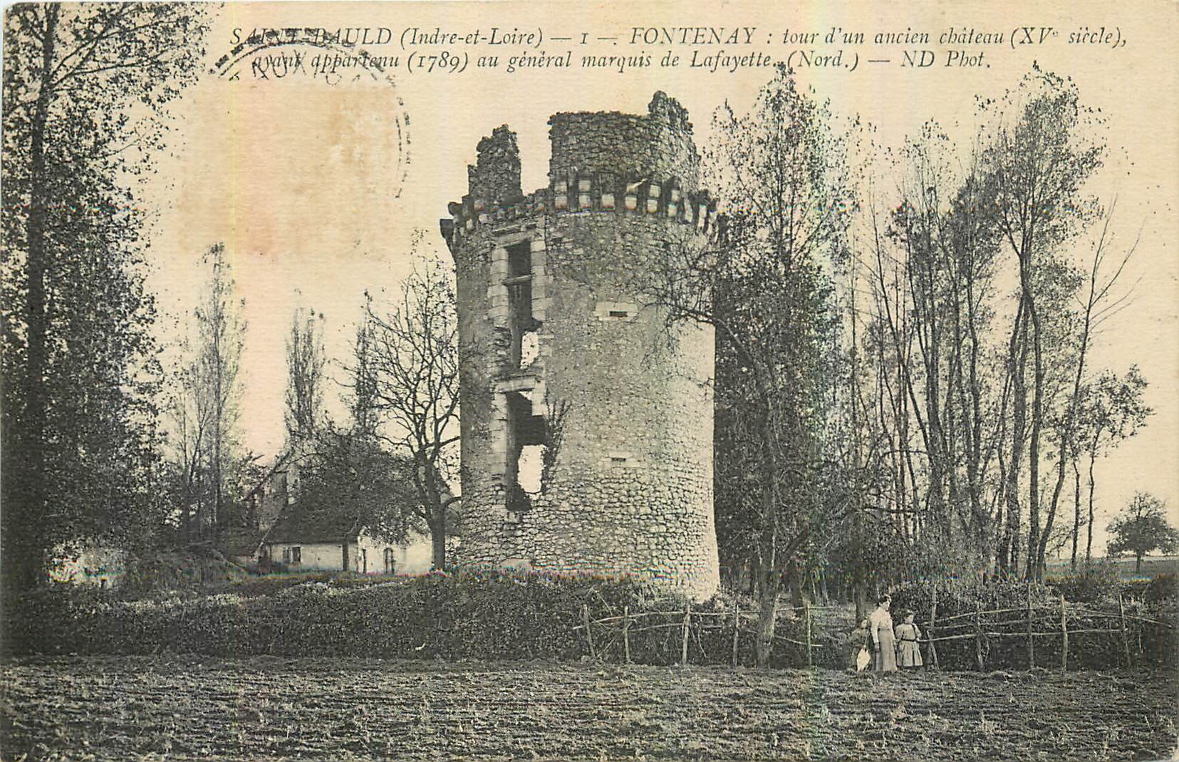 CPA Saint-Bauld Indre et Loire Fontenay tour d'un ancien chateau 