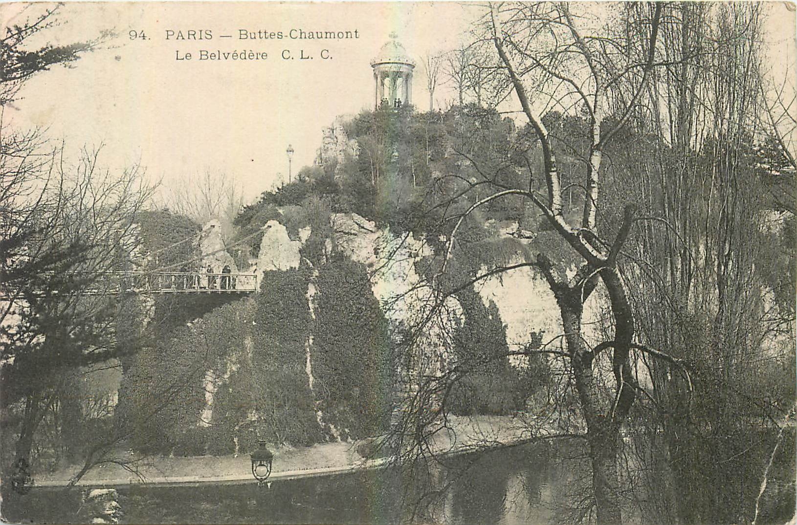 CPA Paris Buttes Chaumont Le Belvedere 