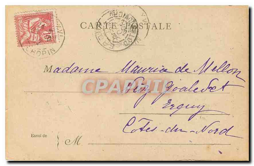 CPA Paris La Fontaine Medicis  — Rückseite