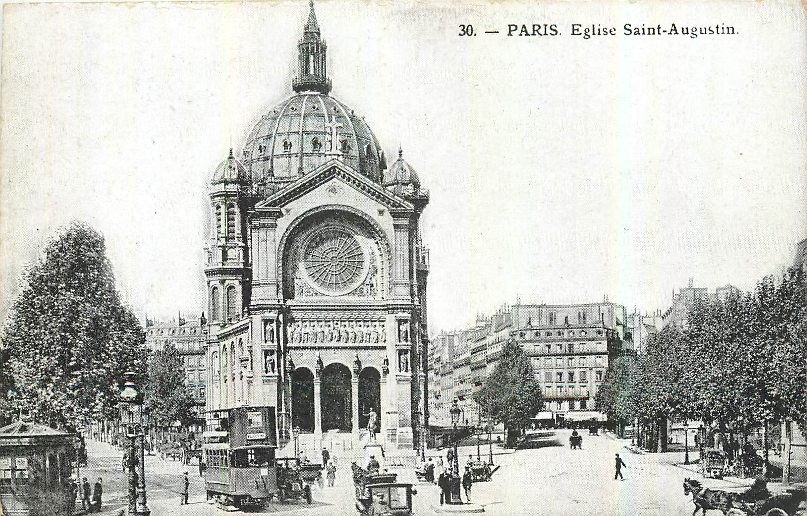 CPA Paris Eglise Saint Augustin 