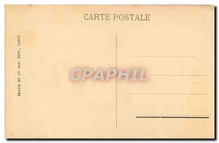 CPA Hotel des Invalides Musee de l'Armee Galerie des Drapeaux  — Rückseite
