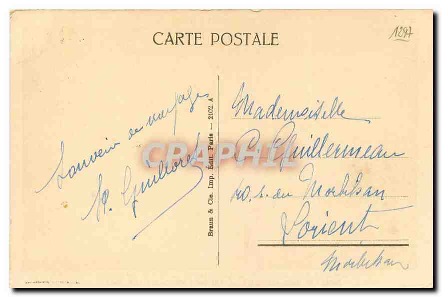 CPA Petit Trianon Hameau de Marie Antoinette La Laiterie et la Tour de Malborough  — Verso