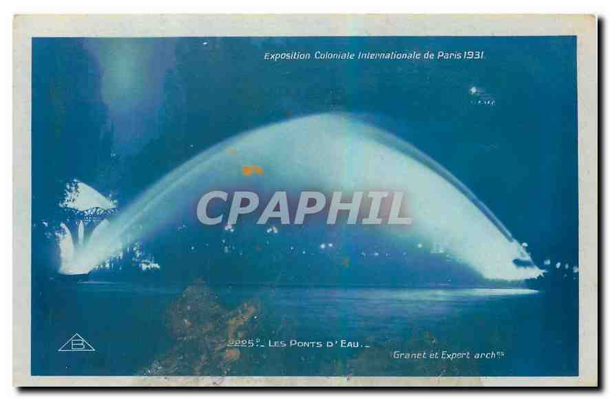 CPA Exposition Coloniale International de Paris 1931 Les Ponts d'Eau 