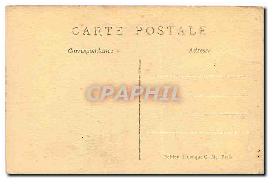 CPA Paris Le Lion de Belfort  — Rückseite