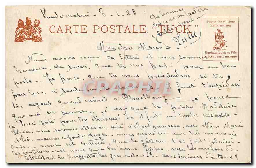 CPA Paris Pantheon et Place Medicis  — Rückseite