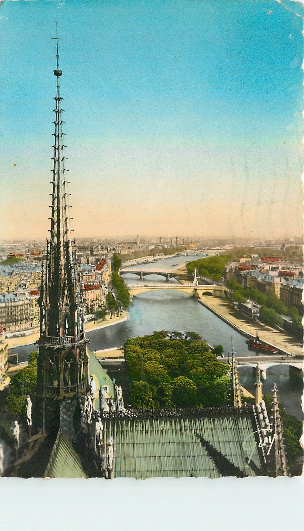 CPA Paris et ses Merveilles La Seine en amont de Notre Dame 