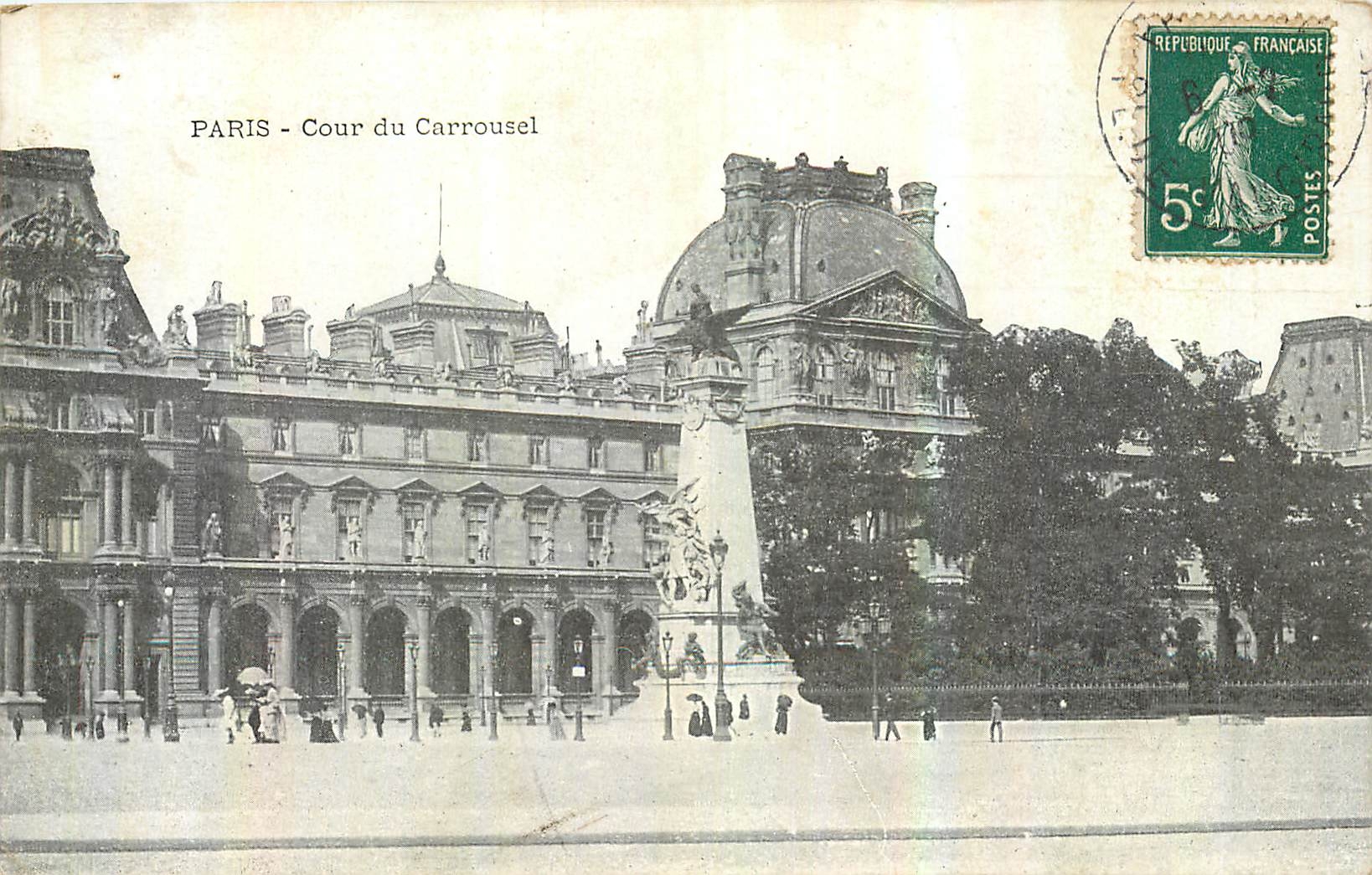 CPA Paris Cour du Carrousel 