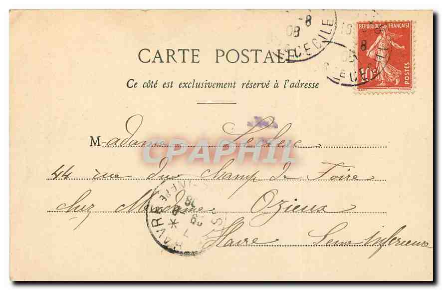 CPA Paris Le Louvre Porte de Jean Goujon  — Rückseite