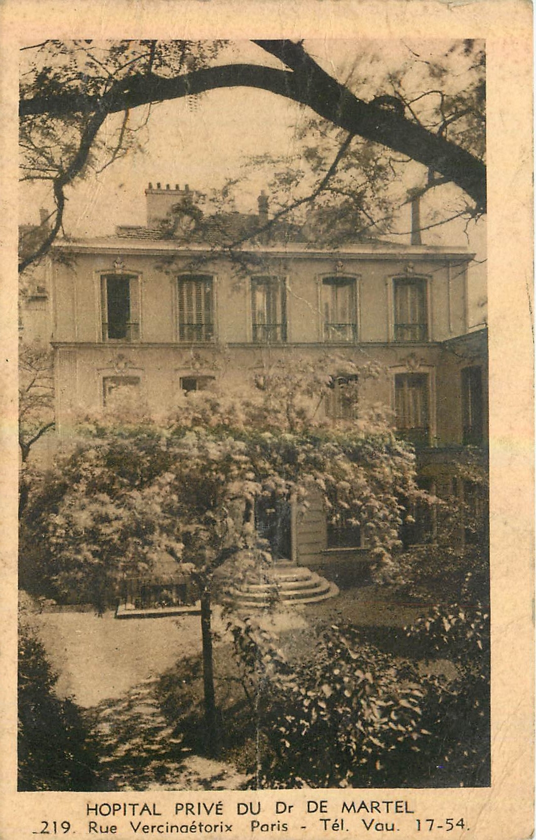 CPA Hopital Prive du Dr de Martel Rue Vercingetorix Paris