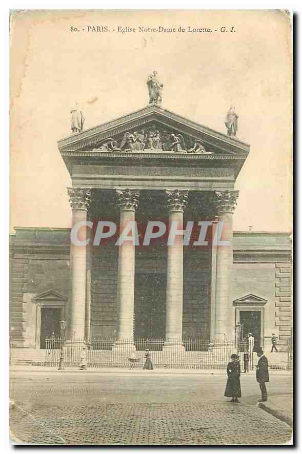CPA Paris Eglise Notre Dame de Lorette 