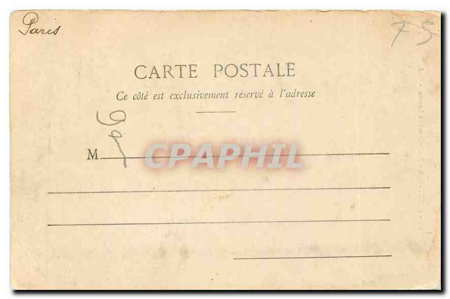 CPA Paris Eglise Notre Dame de Lorette  — Verso