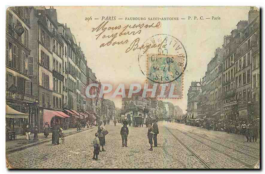 Paris — Faubourg Saint-Antoine — P.P.C. — n°296
