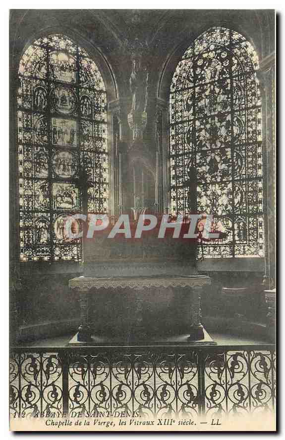 CPA Abbaye de Saint Denis Chapelle de la Vierge 