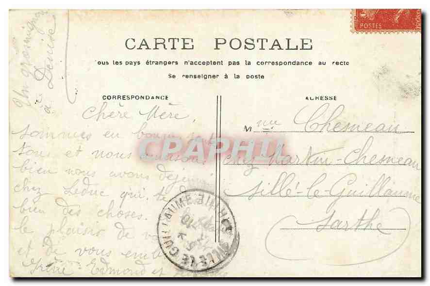 CPA Notre Dame de Paris  — Rückseite