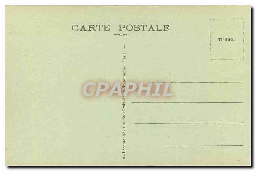 CPA Paris Le Petit Palais  — Verso
