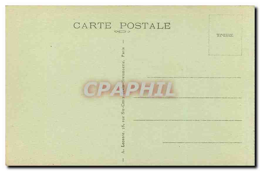 CPA Paris L'Avenue des Champs Elysees et les Chevaux de Marly  — Rückseite