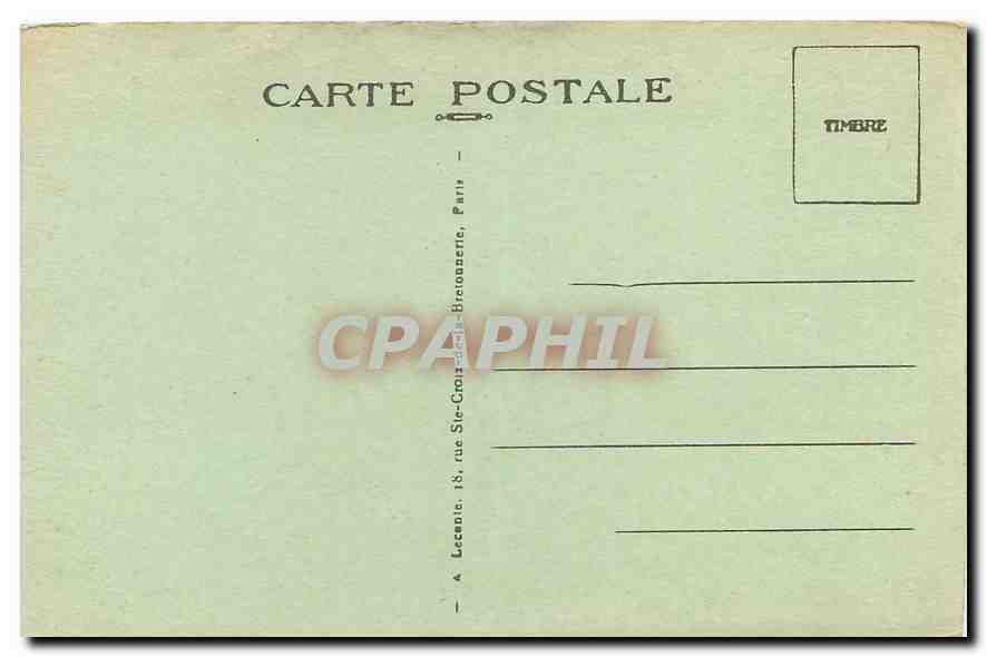 CPA Paris Notre Dame  — Verso